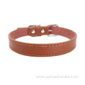 Eco-friendly Colorful High Quality Luxury Leather Dog Collar